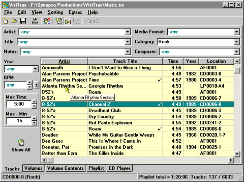 VisiTrax Lite Screenshot